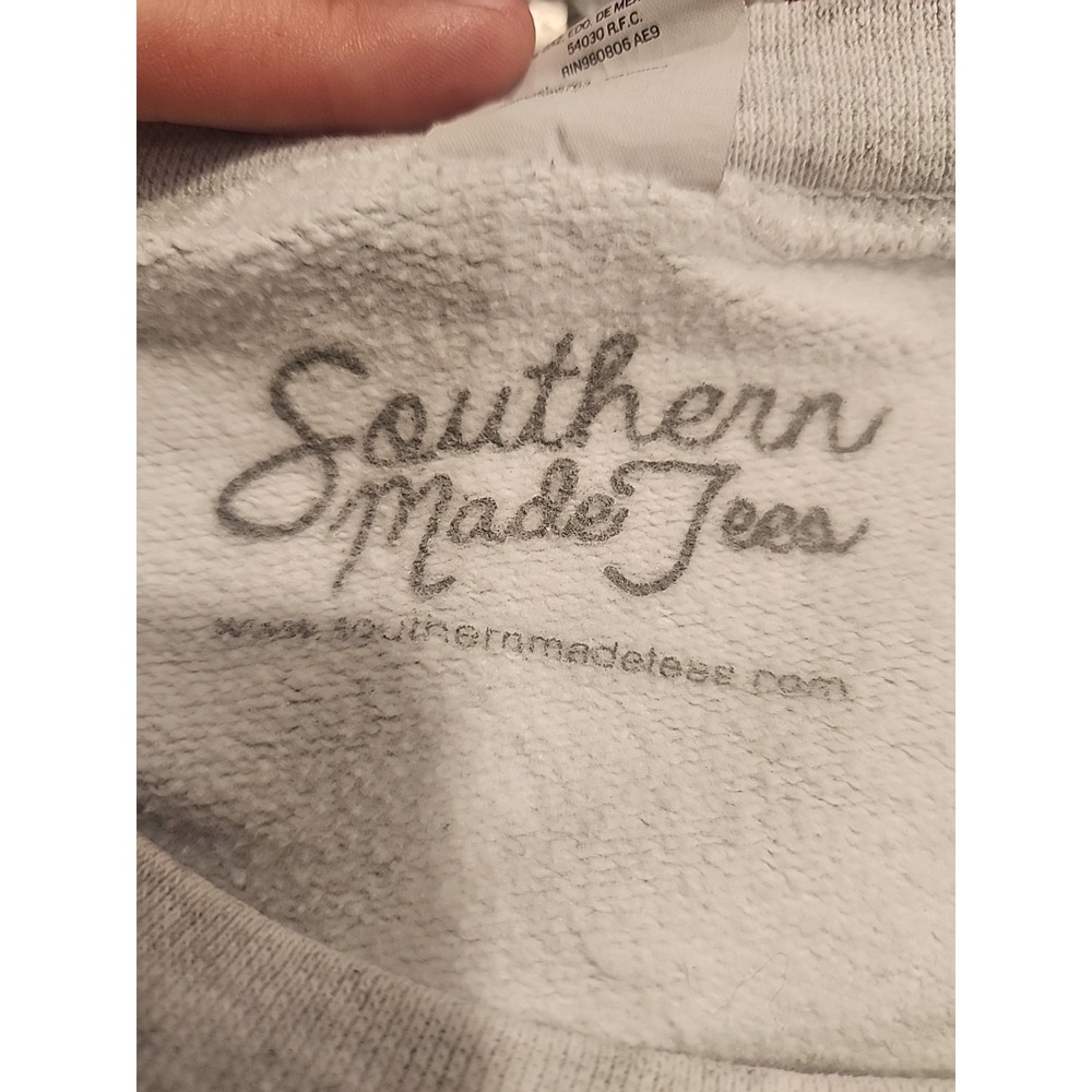 Tennessee Vols Smiley Face Checkered Crewneck Sweatshirt TN Large - Picture 4 of 5